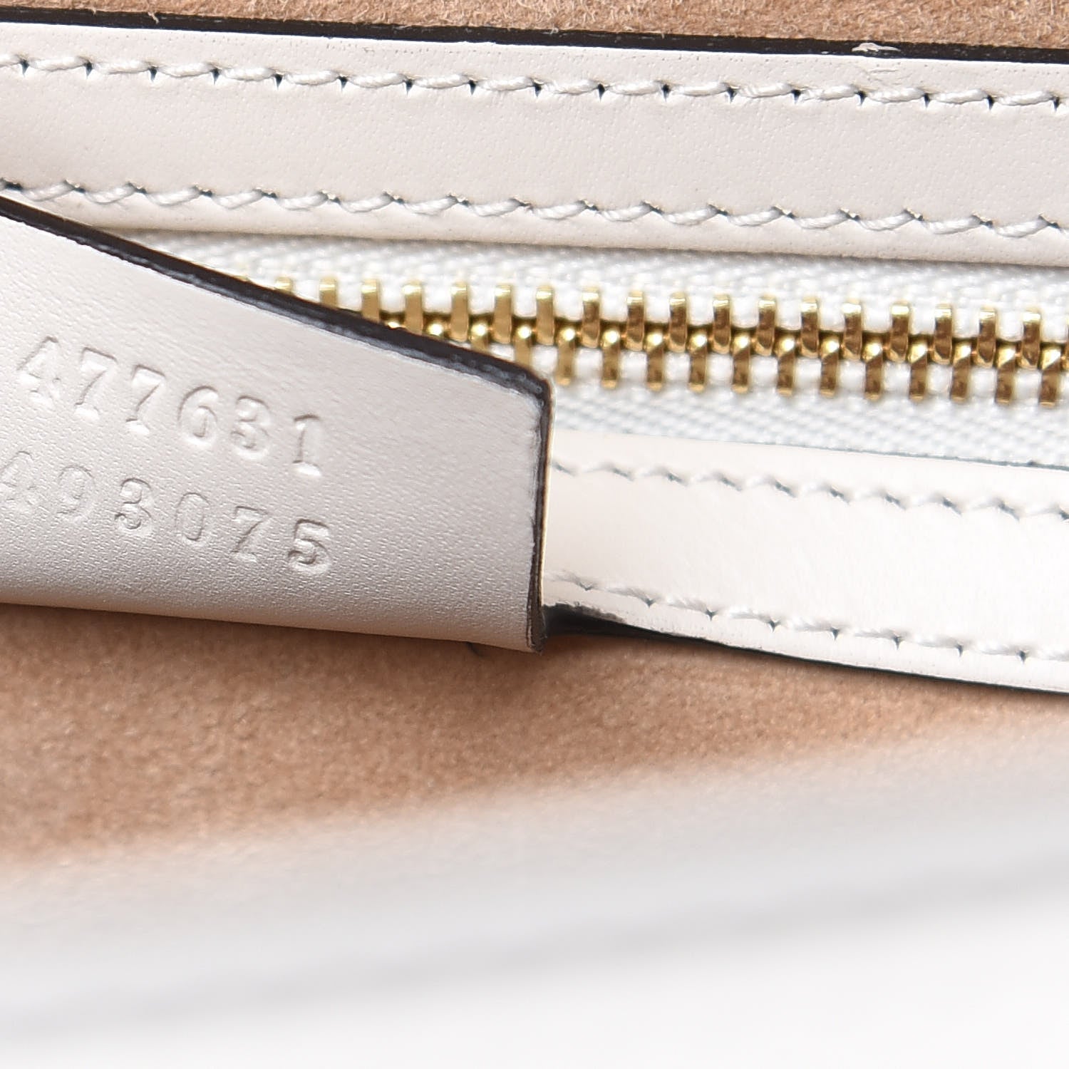 Gucci Calfskin Maxi Sylvie Top Handle Bag White 7 of 9