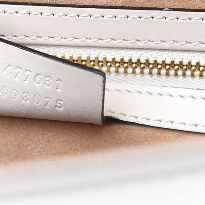 Gucci Calfskin Maxi Sylvie Top Handle Bag White 7 of 9