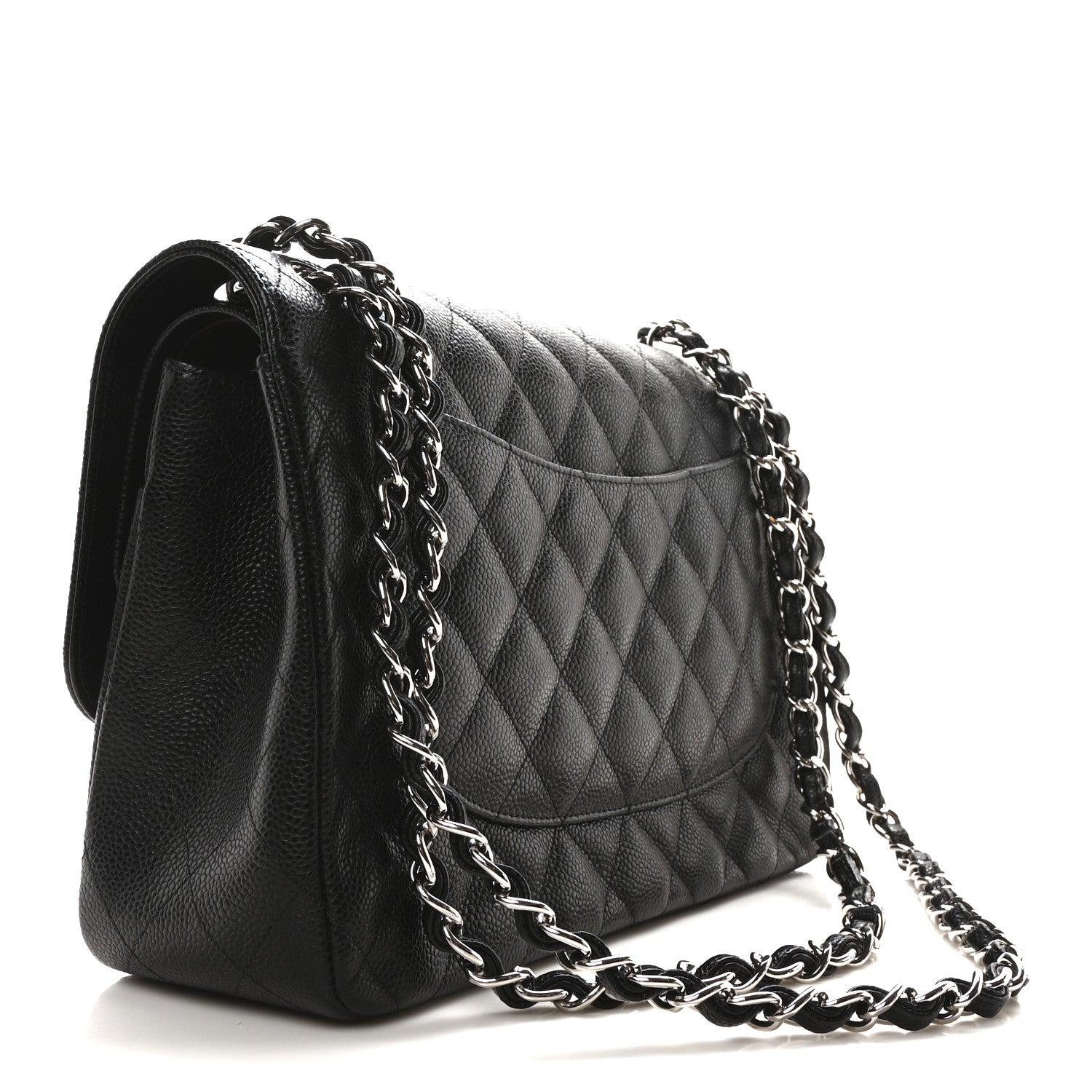 Chanel Caviar Quilted Jumbo Double Flap Black 3 of 11