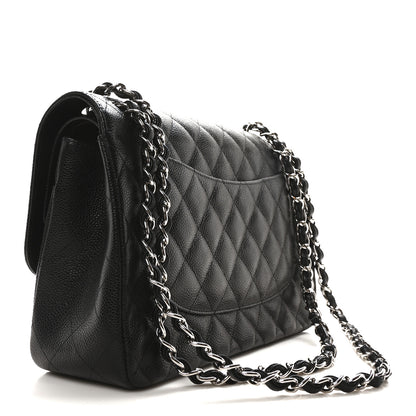 Chanel Caviar Quilted Jumbo Double Flap Black 3 of 11