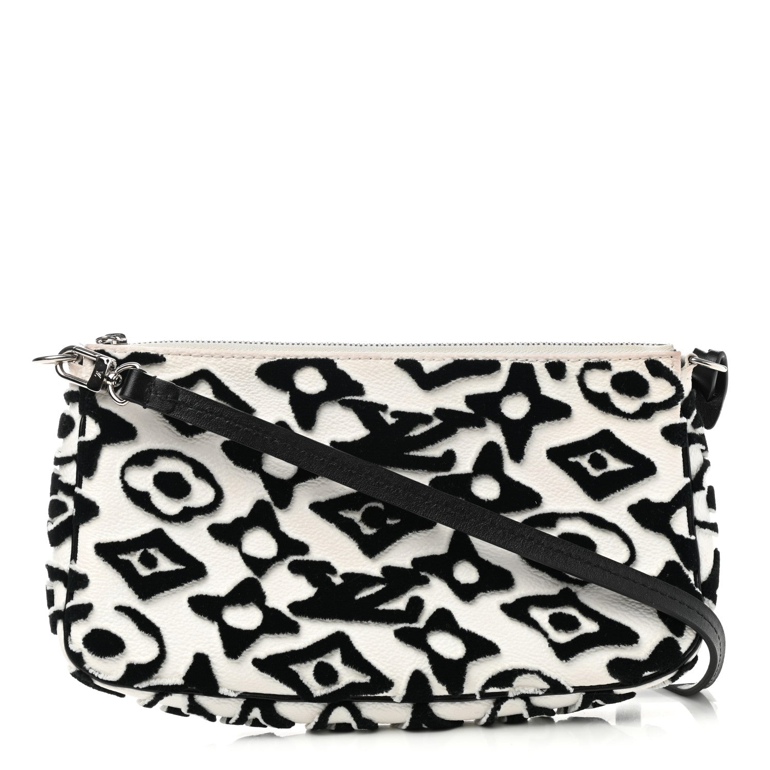 Louis Vuitton X UF Tufted Monogram Pochette Accessories White Black 1 of 12