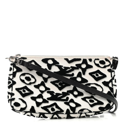 Louis Vuitton X UF Tufted Monogram Pochette Accessories White Black 1 of 12