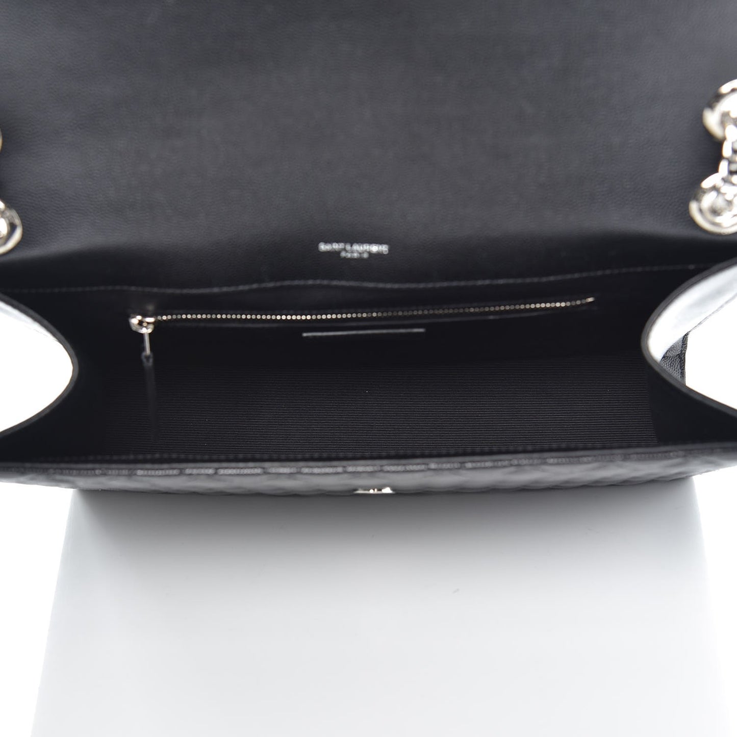 Grain De Poudre Large Tri-Quilt Monogram Satchel Black