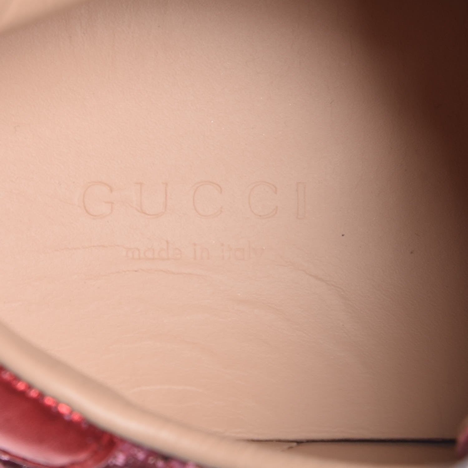 Gucci Glitter Web Ace Sneakers 36 Pink 8 of 9
