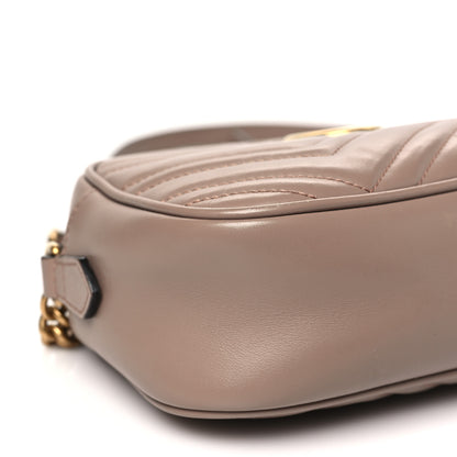 Gucci Calfskin Matelasse Small GG Marmont Chain Shoulder Bag Porcelain Rose 8 of 10