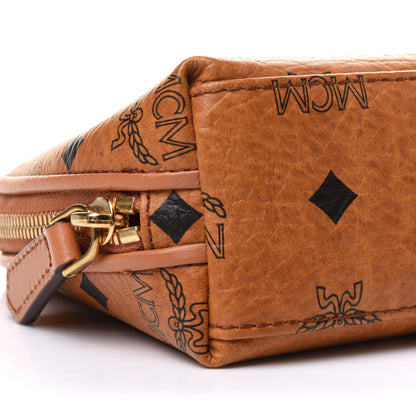 MCM Visetos Heritage Large Cosmetic Pouch Cognac 10 of 12