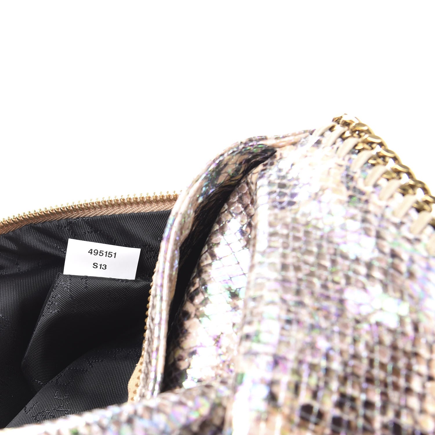 Stella McCartney Python Oleografic Falabella Clutch 9 of 9