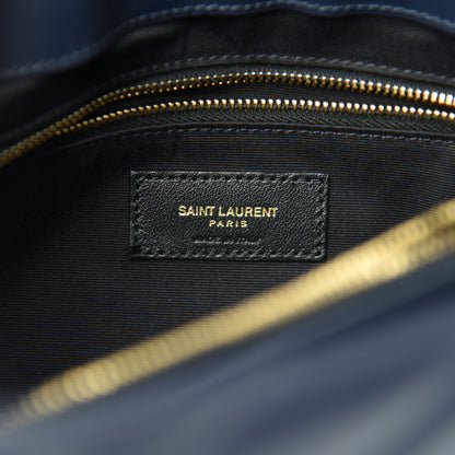 Saint Laurent Calfskin Y Quilted Monogram Medium Loulou Chain Satchel Medium Blue 6 of 11