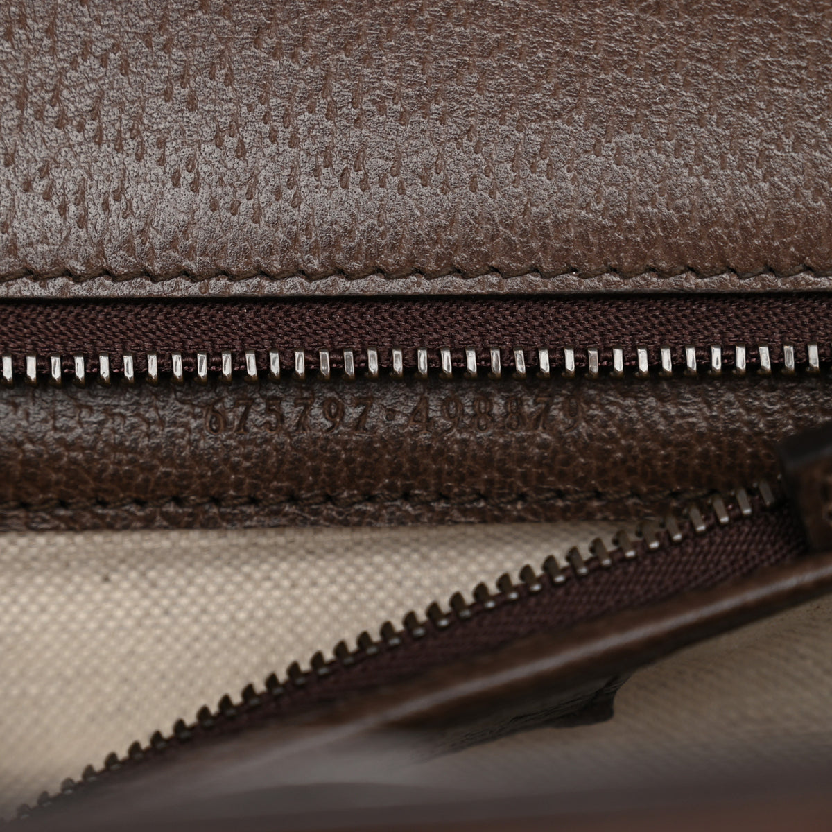 Gucci Monogram Jumbo GG Textured Dollar Calfskin Web Small Bamboo 1947 Top Handle Bag Camel Ebony New Acero 7 of 10