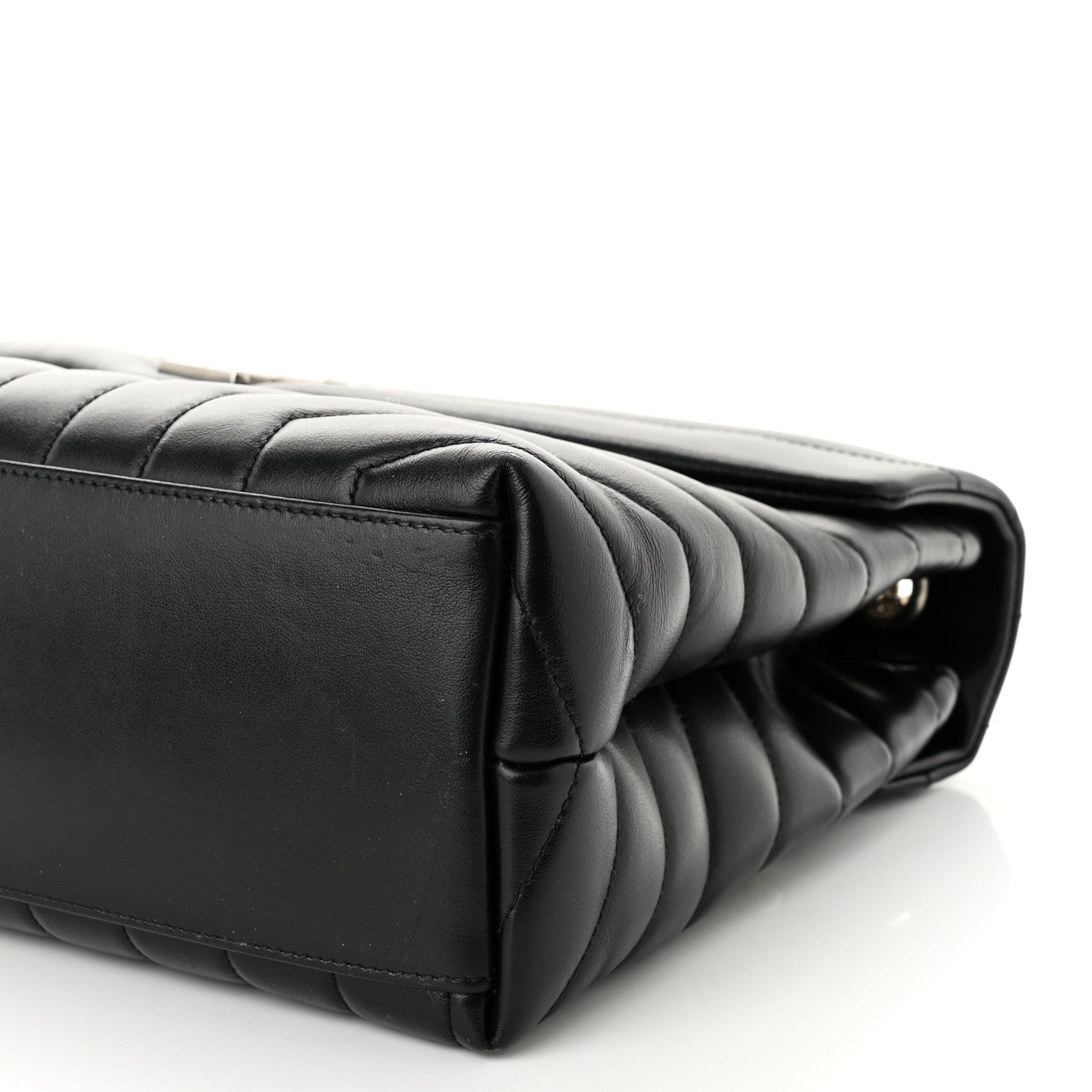 Saint Laurent Calfskin Y Quilted Monogram Medium Loulou Chain Satchel Black 11 of 11
