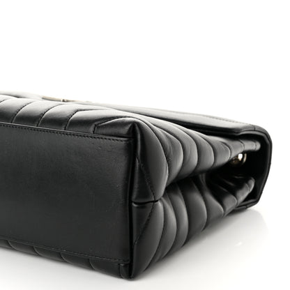 Saint Laurent Calfskin Y Quilted Monogram Medium Loulou Chain Satchel Black 11 of 11