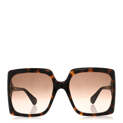 Gucci Acetate Square Frame Sunglasses GG0876S Tortoise 2 of 8