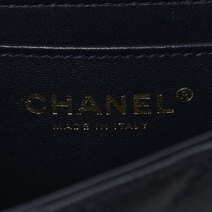 Chanel Caviar Quilted Small Handy CC Flap Navy 6 of 11