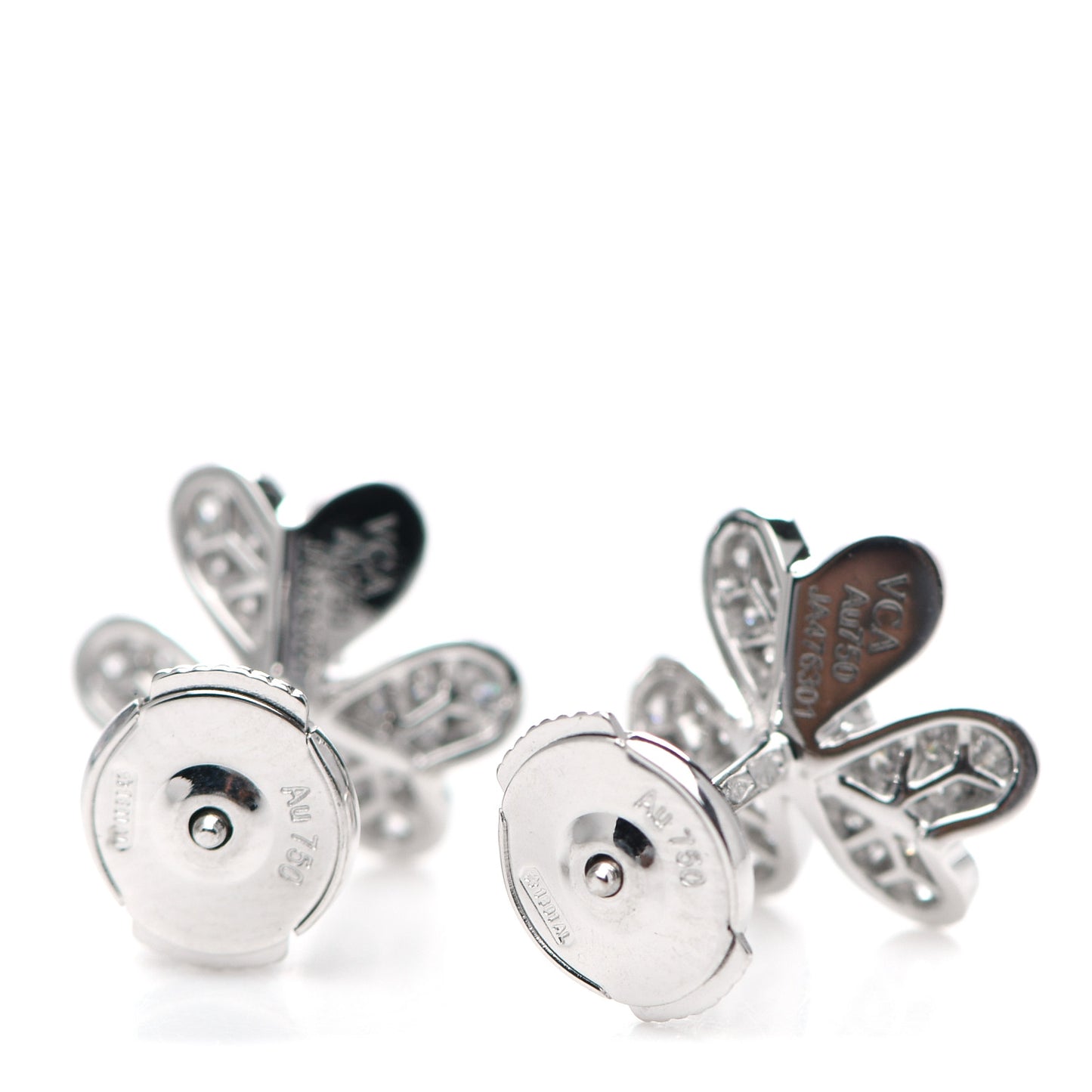 18K White Gold Diamond Mini Frivole Pave Earrings