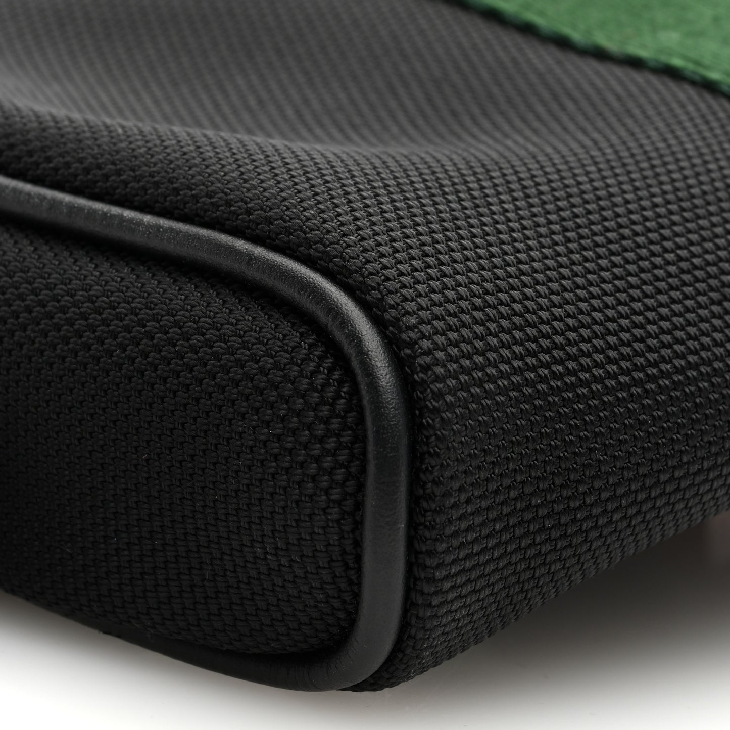 Canvas Web Slim Belt Bag Black