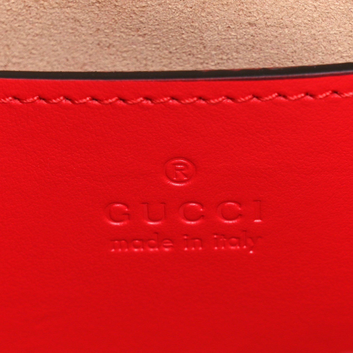 Gucci Calfskin Matelasse Chevron GG Marmont Sling Shoulder Bag Rosso 7 of 11