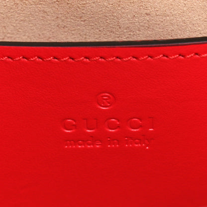 Gucci Calfskin Matelasse Chevron GG Marmont Sling Shoulder Bag Rosso 7 of 11