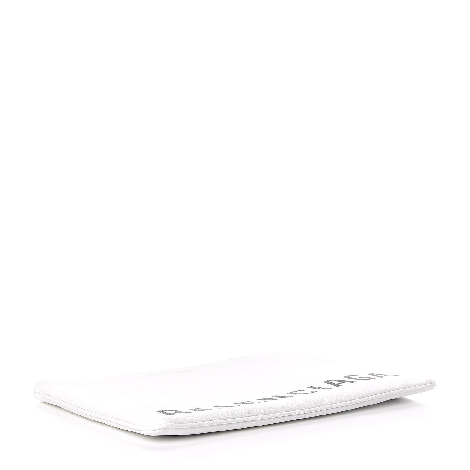 Balenciaga Signature Grained Calfskin Large Ville Zip Pouch White 4 of 11