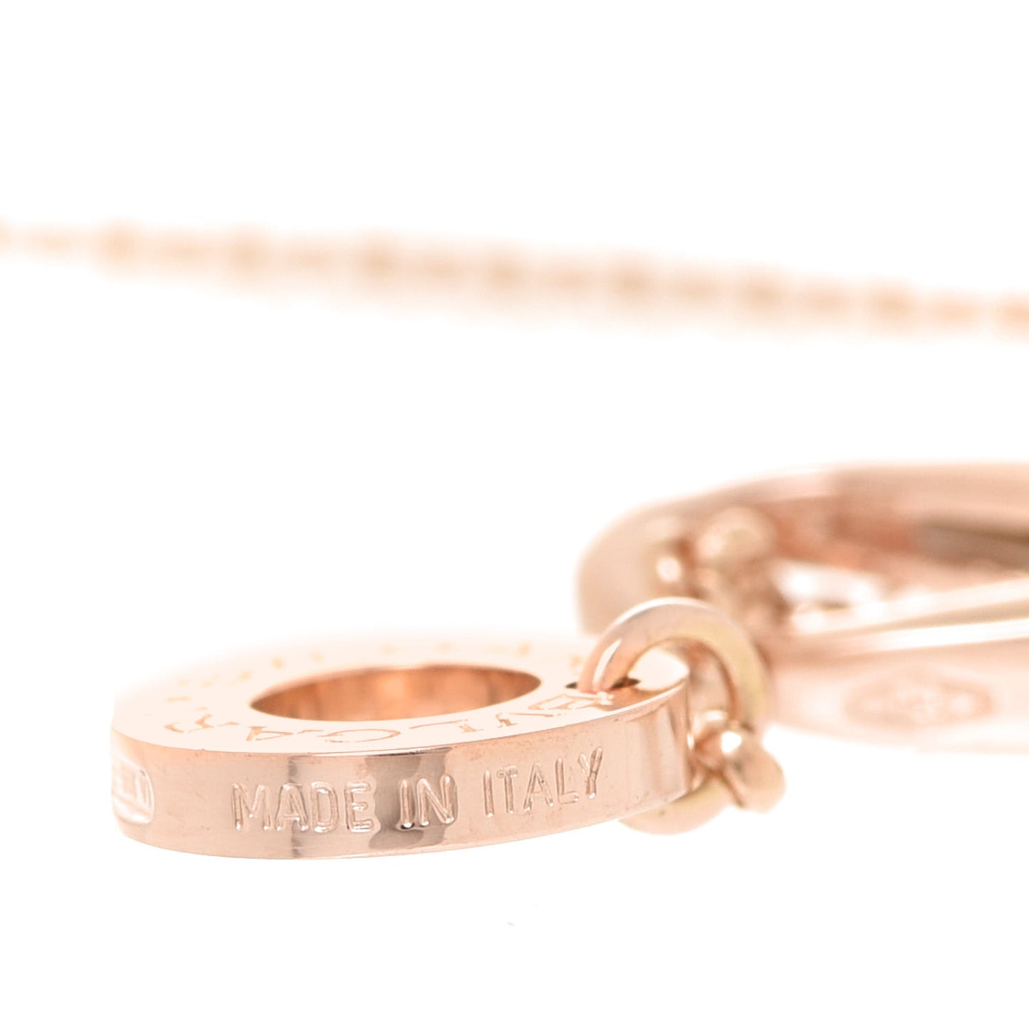 18K Rose Gold Mother of Pearl BVLGARI BVLGARI Pendant Necklace