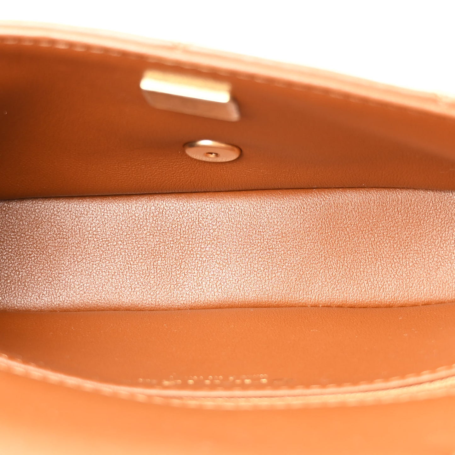 Shearling Lambskin Quilted Mini Furry Coco Flap Beige Brown