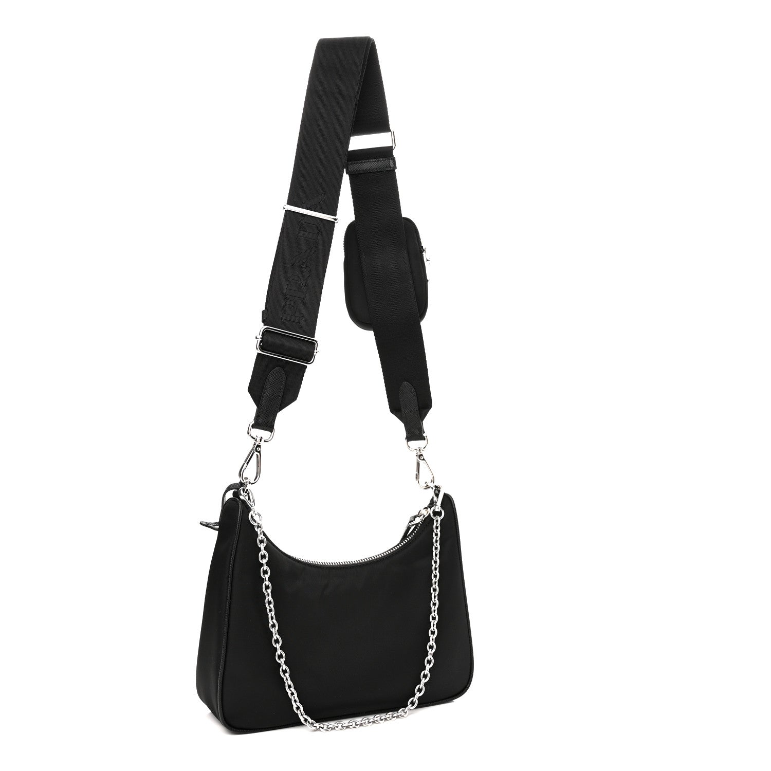 Prada Nylon Re-Edition 2005 Shoulder Bag Black 3 of 11