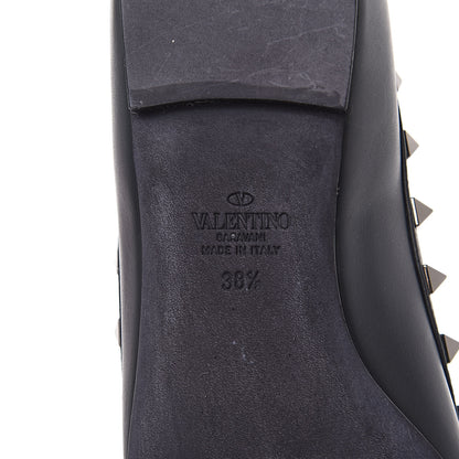 Valentino Garavani Nappa Rockstud Ballerina Flats 38.5 Black 7 of 10