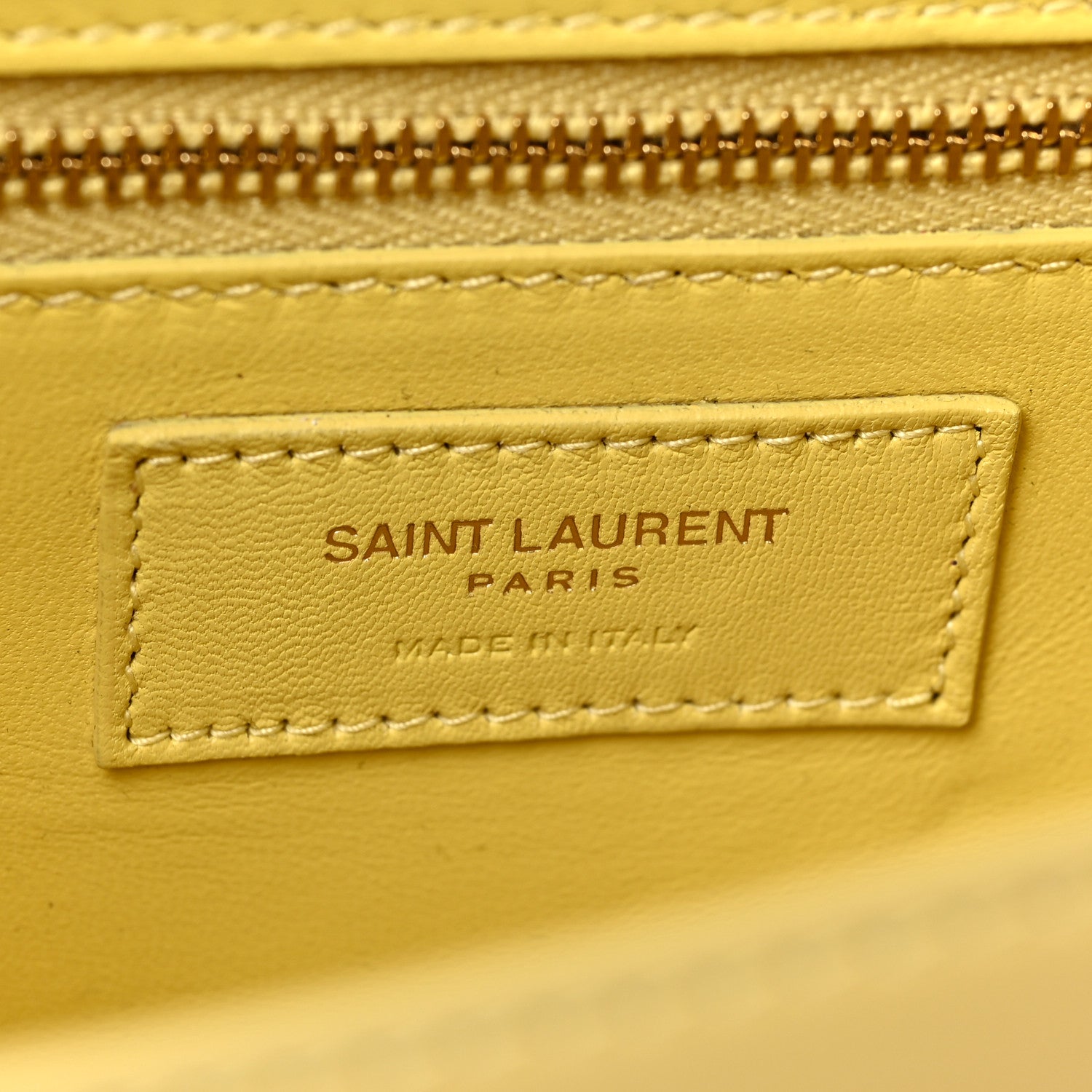 Saint Laurent Smooth Calfskin Carre Satchel Paille 6 of 8