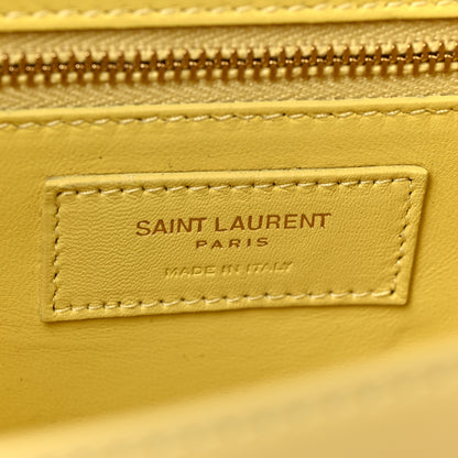 Saint Laurent Smooth Calfskin Carre Satchel Paille 6 of 8
