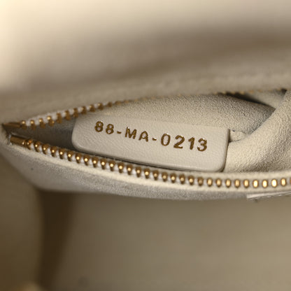Christian Dior Lambskin Cannage Small My ABCDior Lady Dior White 8 of 11