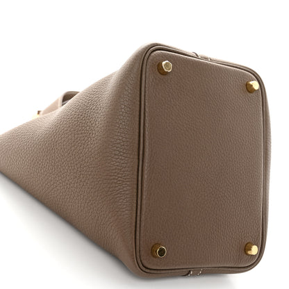 Hermes Taurillon Clemence Picotin Lock 18 PM Etoupe 9 of 11