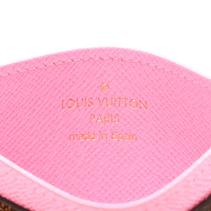 Louis Vuitton Damier Ebene 2023 Christmas Animation Alpine Cardholder Pink 6 of 7