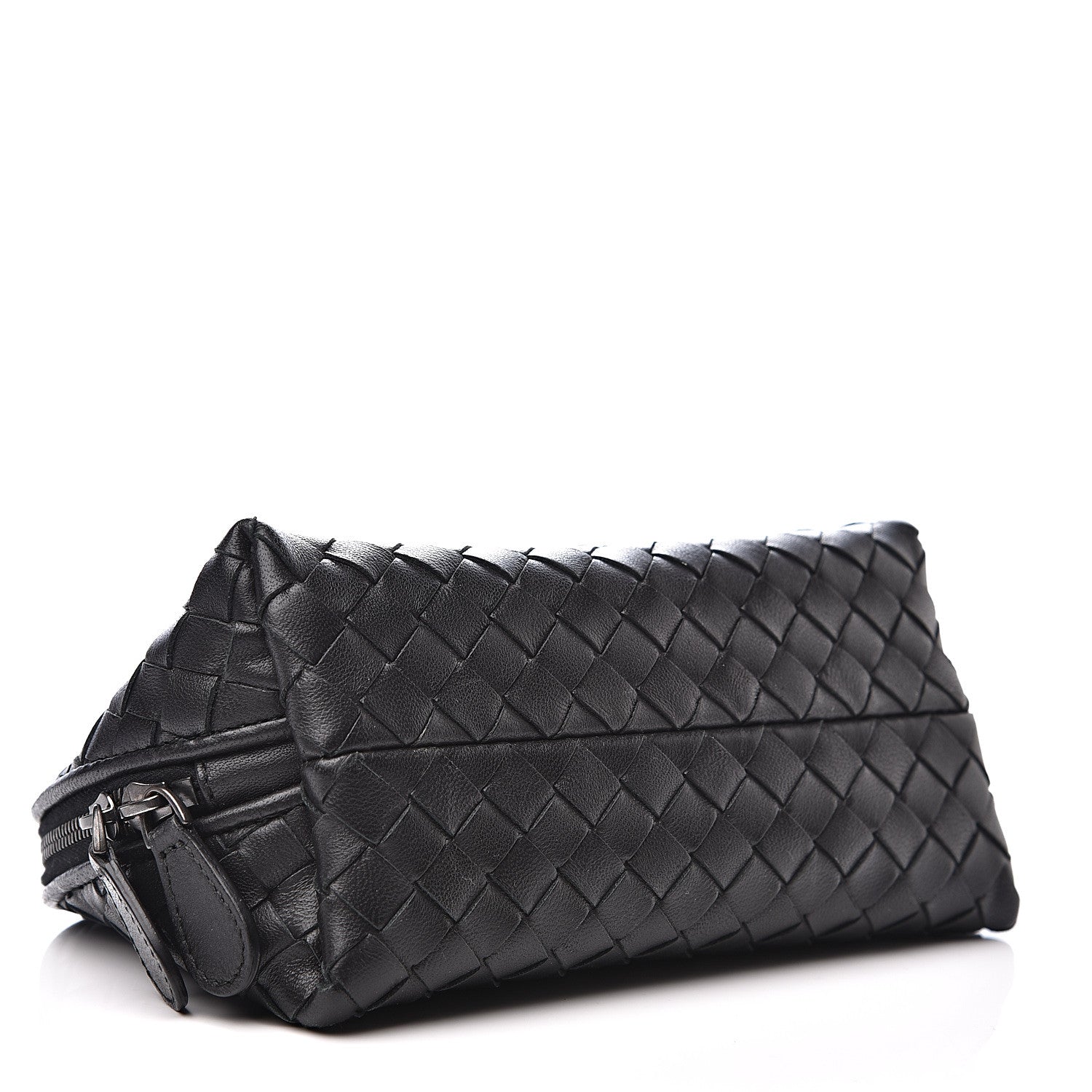 Bottega Veneta Nappa Intrecciato Cosmetic Case Black 3 of 8