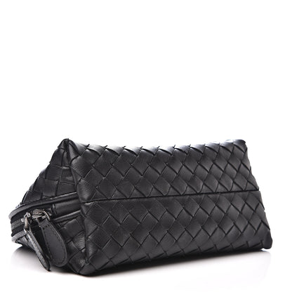 Bottega Veneta Nappa Intrecciato Cosmetic Case Black 3 of 8