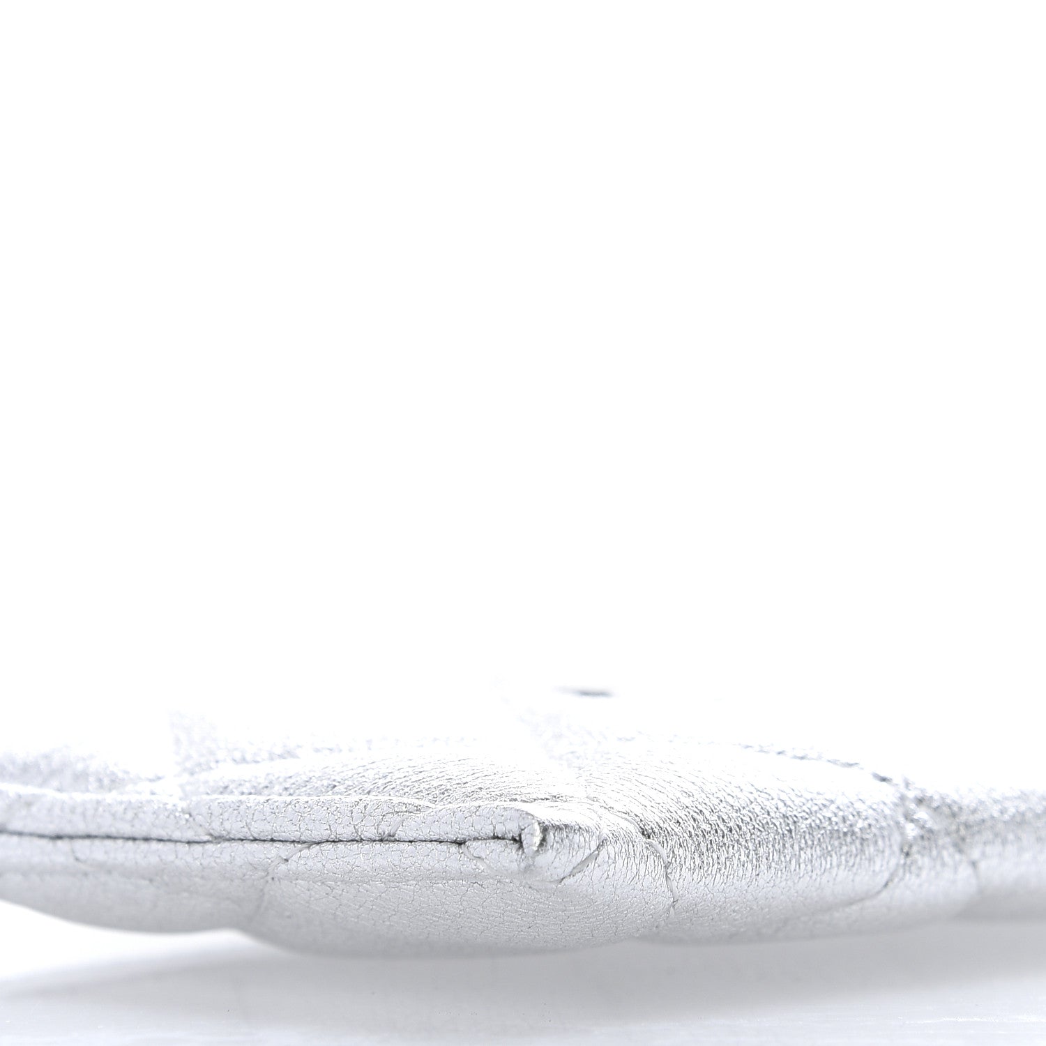 Chanel Metallic Lambskin Quilted Card Holder Silver 6 of 11