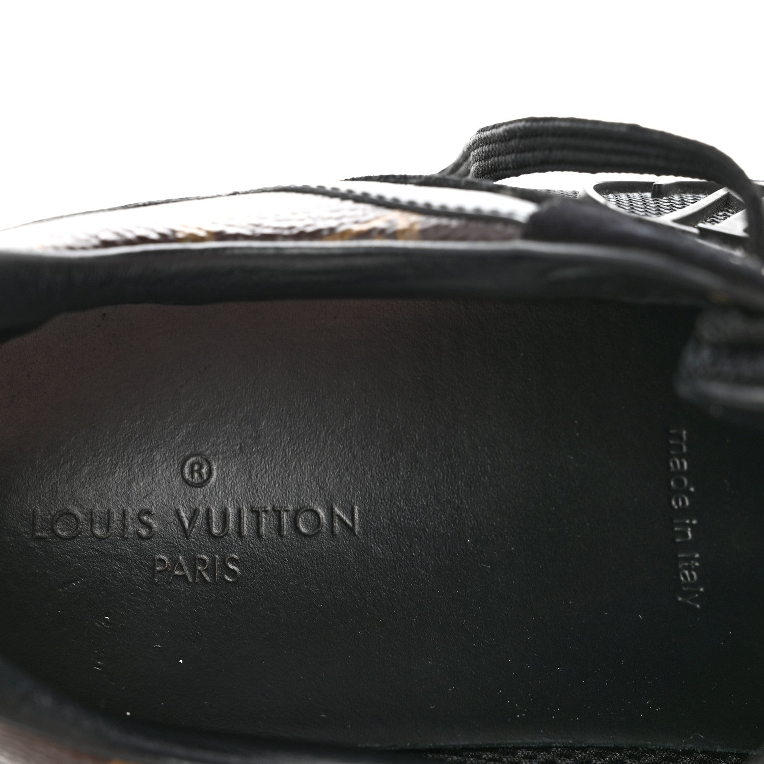 Louis Vuitton Suede Monogram Run Away Sneakers 37 Black 7 of 11