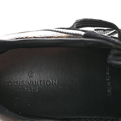Louis Vuitton Suede Monogram Run Away Sneakers 37 Black 7 of 11