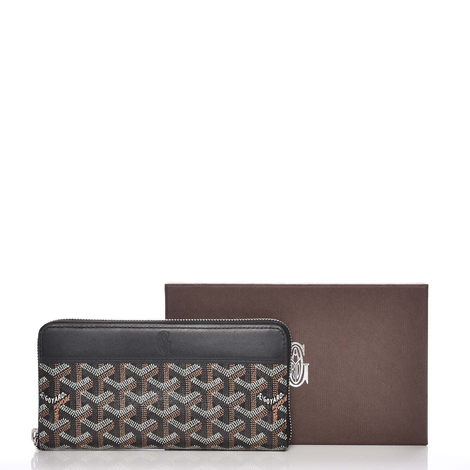 Goyard Goyardine Matignon Zip Around GM Wallet Black 7 of 7