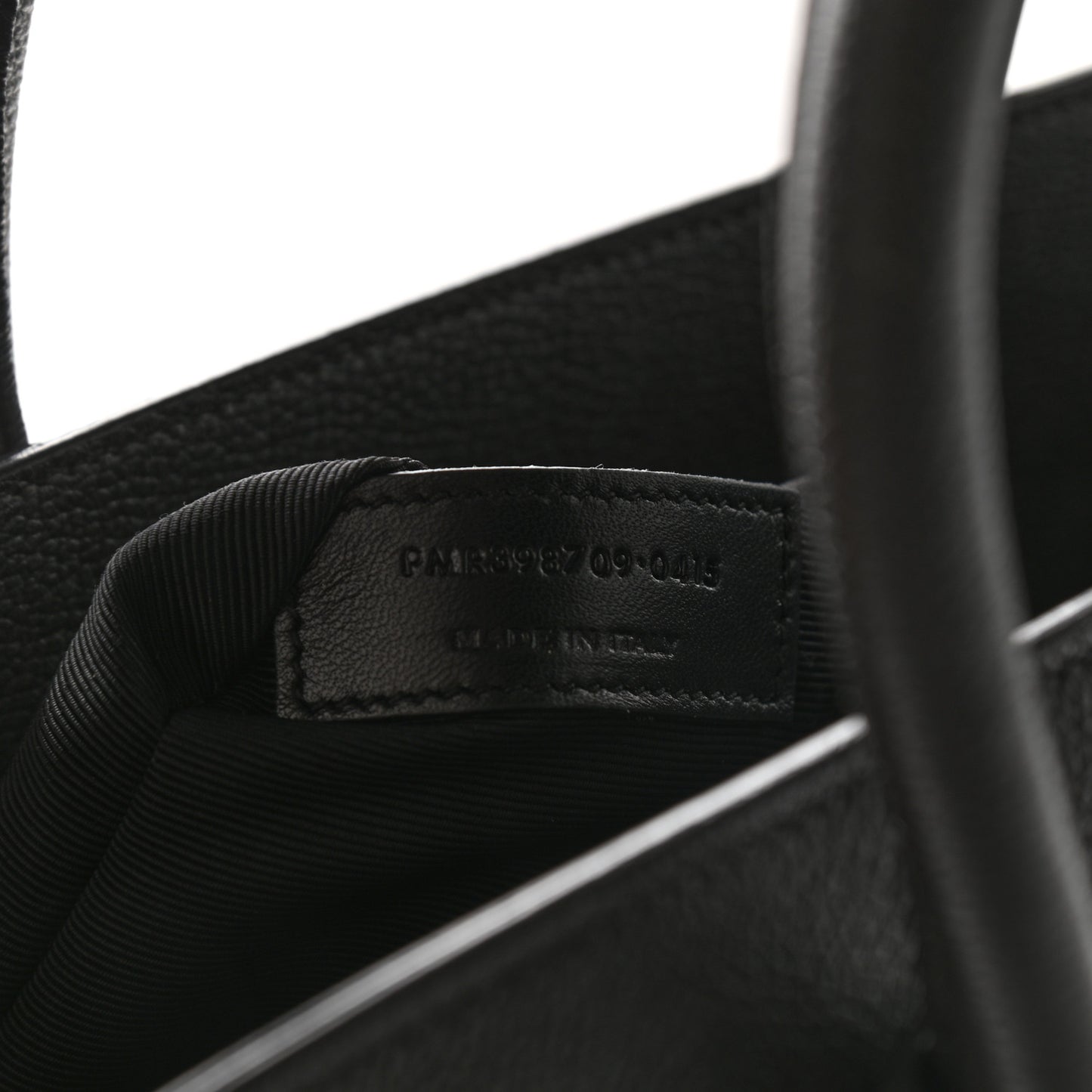 Grained Calfskin Small Sac De Jour Coal