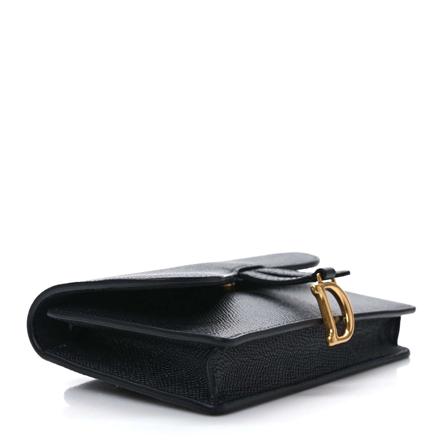 Christian Dior Grained Calfskin Saddle Belt Bag Black 4 of 9