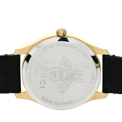 Gucci Stainless Steel Calfskin Mother of Pearl 36mm G-Timeless Charm Quartz Watch 4 of 5
