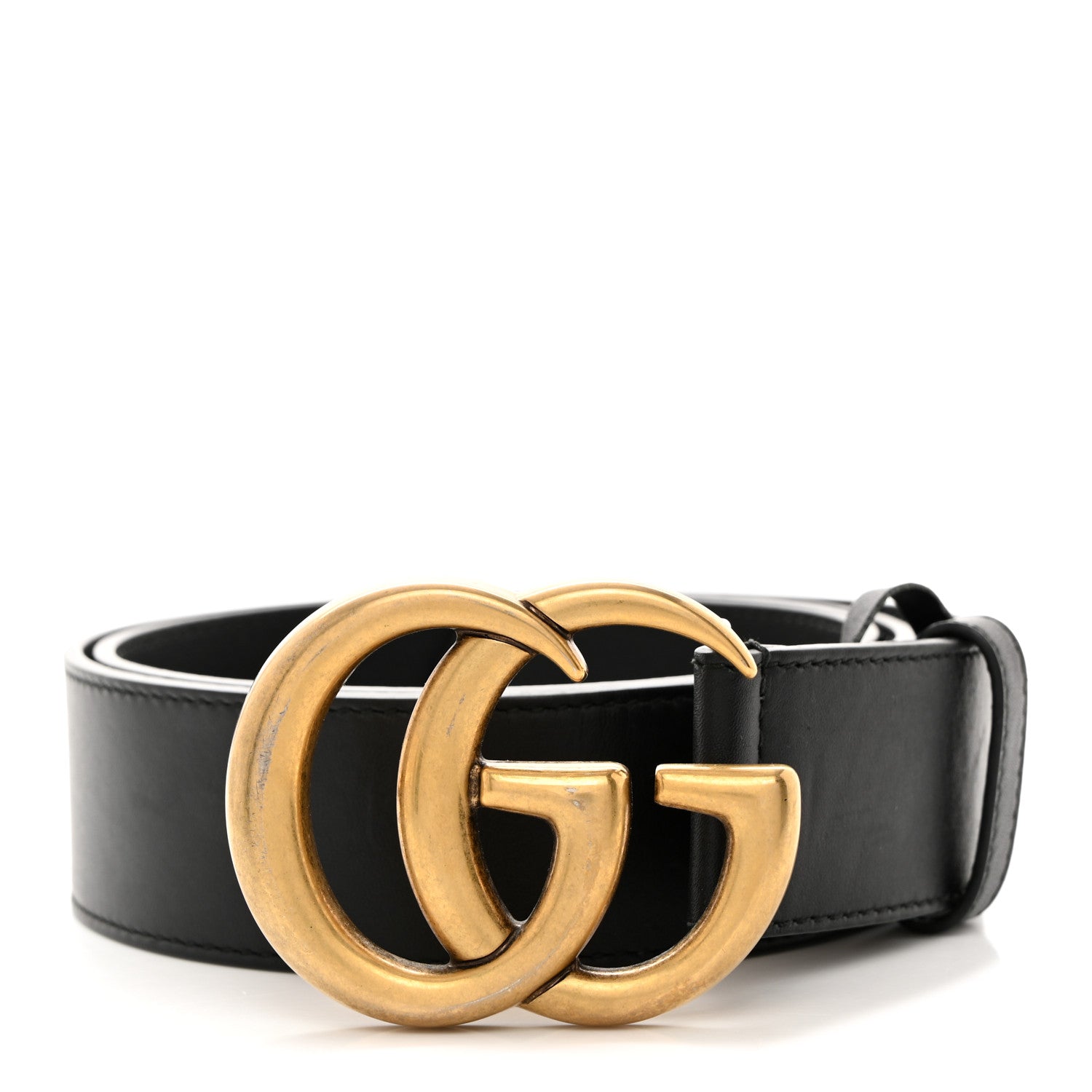 Gucci Calfskin Double G 40mm Belt 85/34 Black 1 of 6