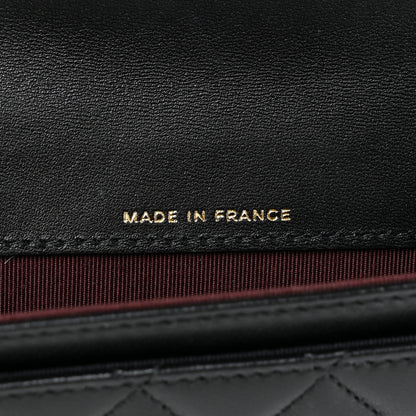 Chanel Lambskin Quilted Flap Card Holder Wallet Black 7 of 11