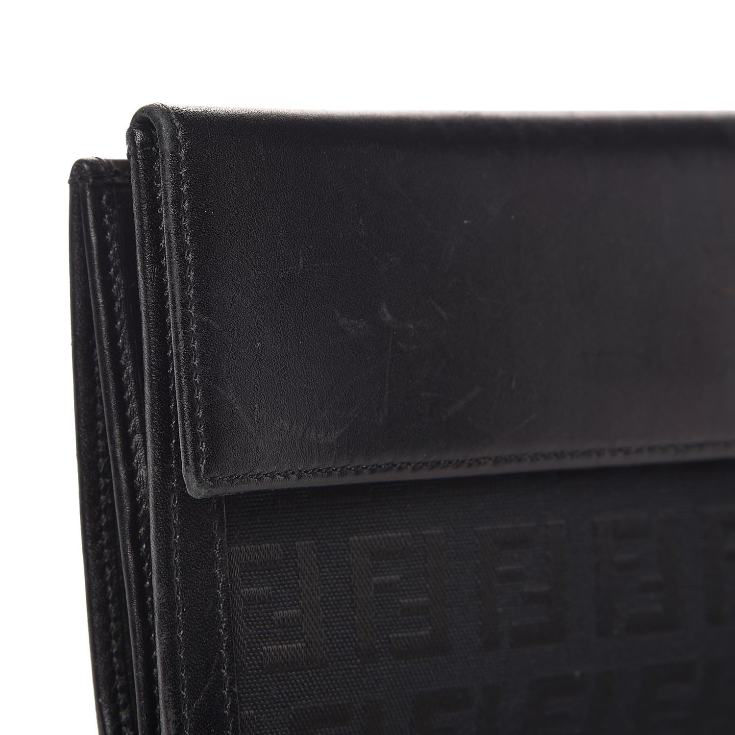 Fendi Zucchino Long Wallet Black 10 of 10