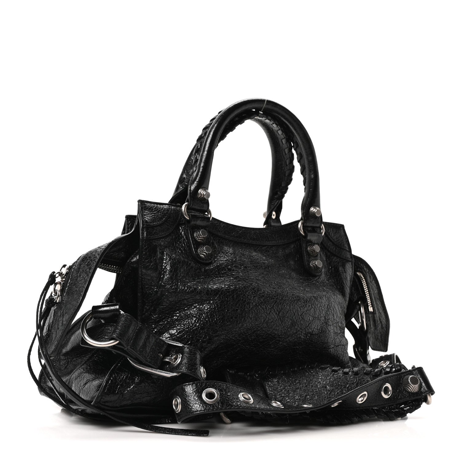 Balenciaga Agneau Arena Small Neo Cagole City Handbag Black 3 of 10