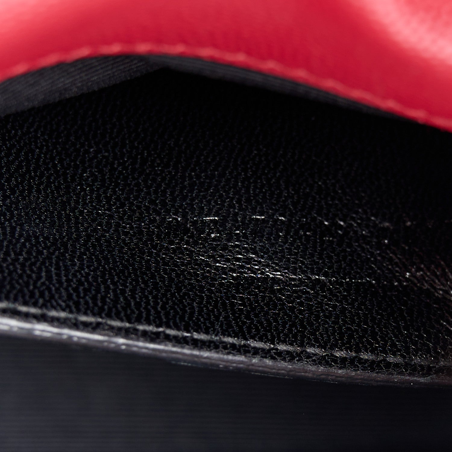 Saint Laurent Grain De Poudre Small Deconstructed Monogram Kate Satchel Red 8 of 13