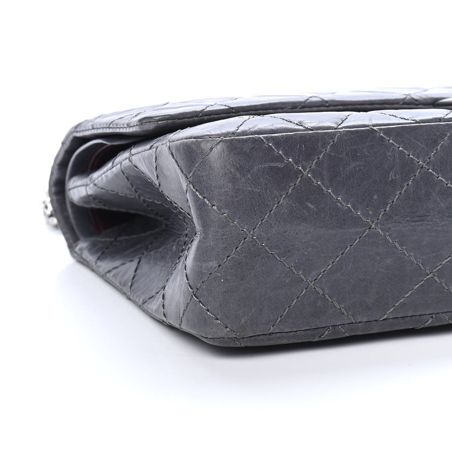 Aged Calfskin Quilted 50th Anniversary 2.55 Reissue Flap 226 Grey