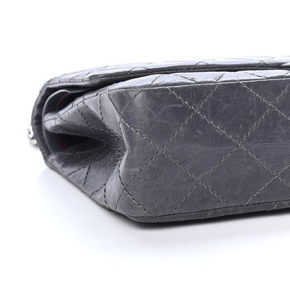 Chanel Aged Calfskin Quilted 50th Anniversary 2.55 Reissue Flap 226 Grey 8 of 11