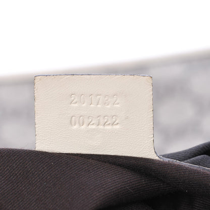 Gucci GG Plus Monogram Medium Double Buckle Flap Messenger Bag Beige Off White 7 of 8