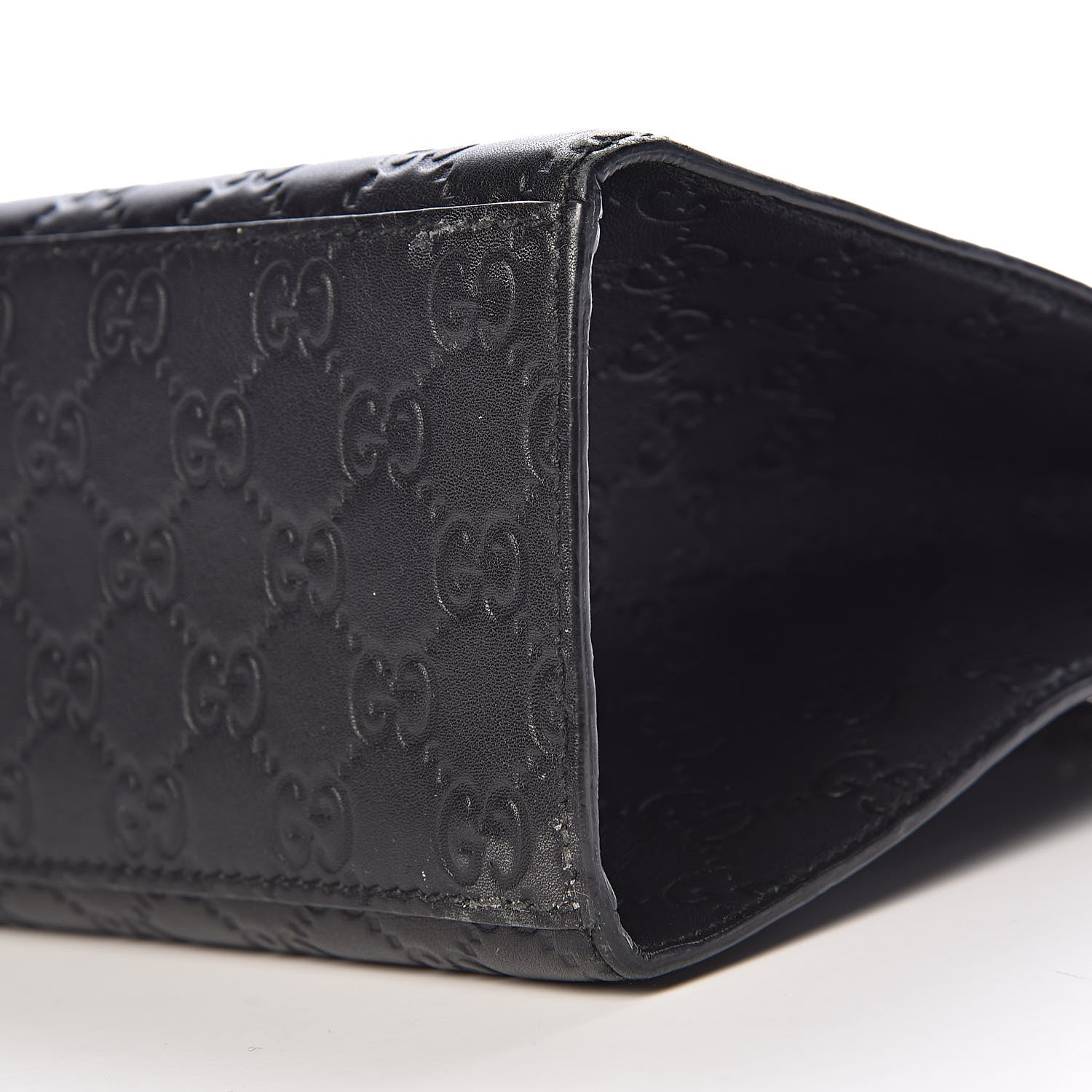 Gucci Guccissima Large Emily Chain Shoulder Bag Black 12 of 14