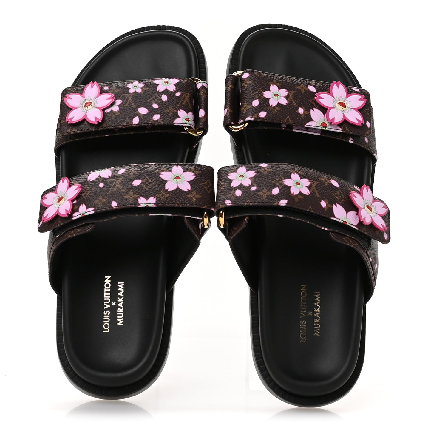 LV X TM Monogram LV Sunset Flat Comfort Mule 38.5 Sakura Brown